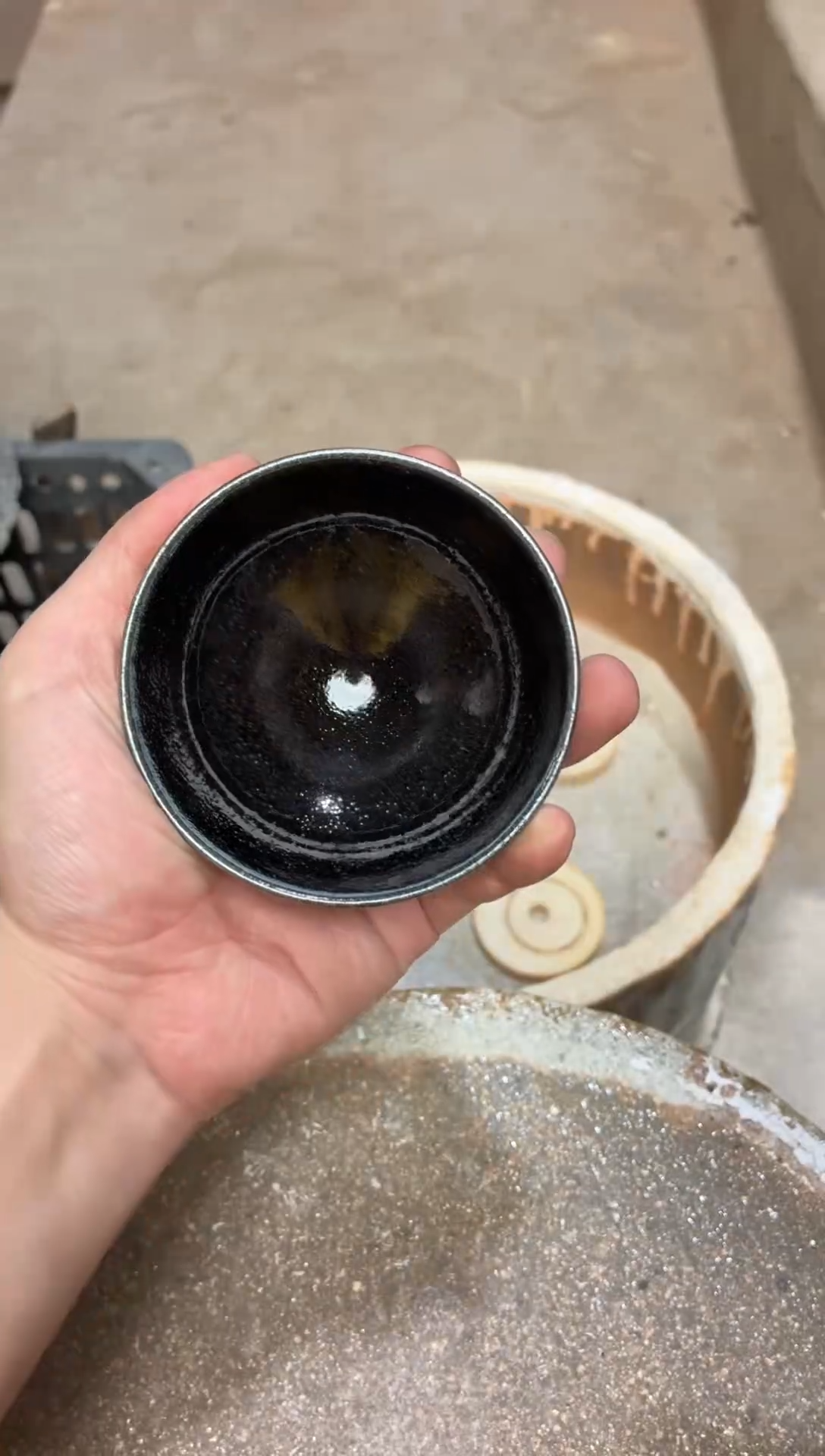 茶盏真柴烧建盏换点柴火