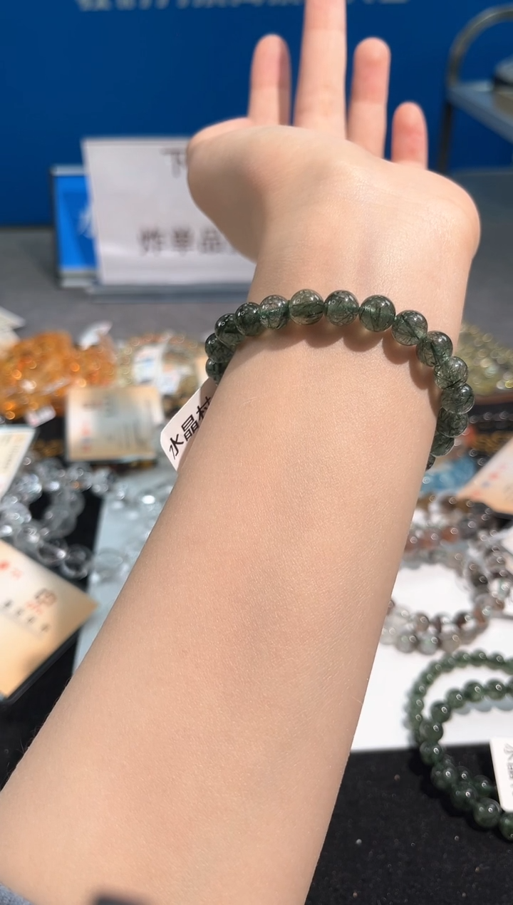 【闪购商品】发晶手链未镶嵌56号发晶单圈8mm