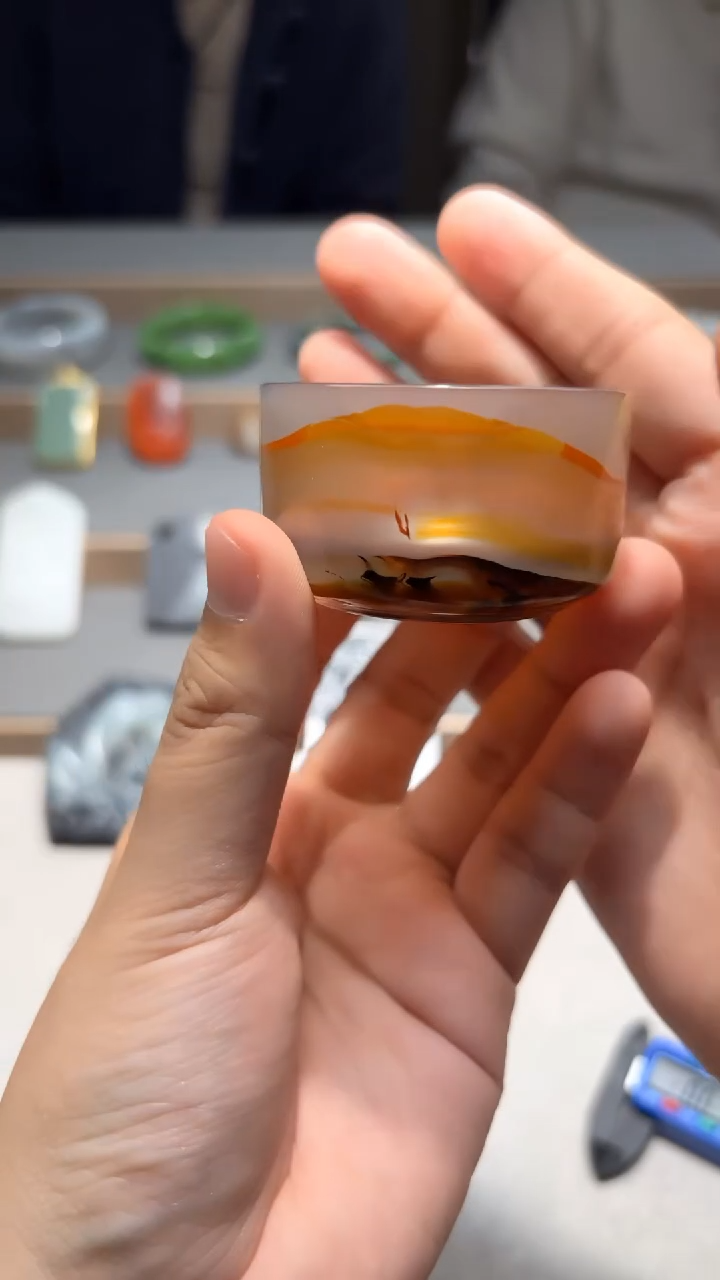 未镶嵌颈饰玛瑙/玉髓手工杯