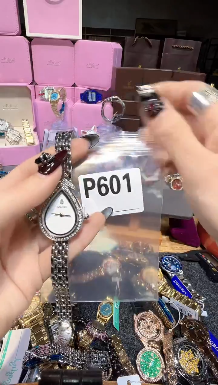 石英机芯不锈钢不锈钢直播定闪专用