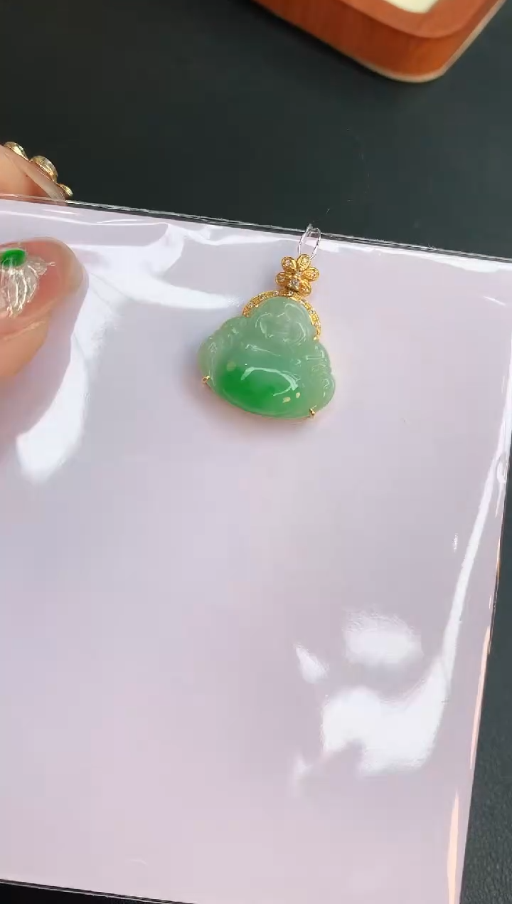 【闪购商品】翡翠颈饰未镶嵌赠礼盒证书 珍珍