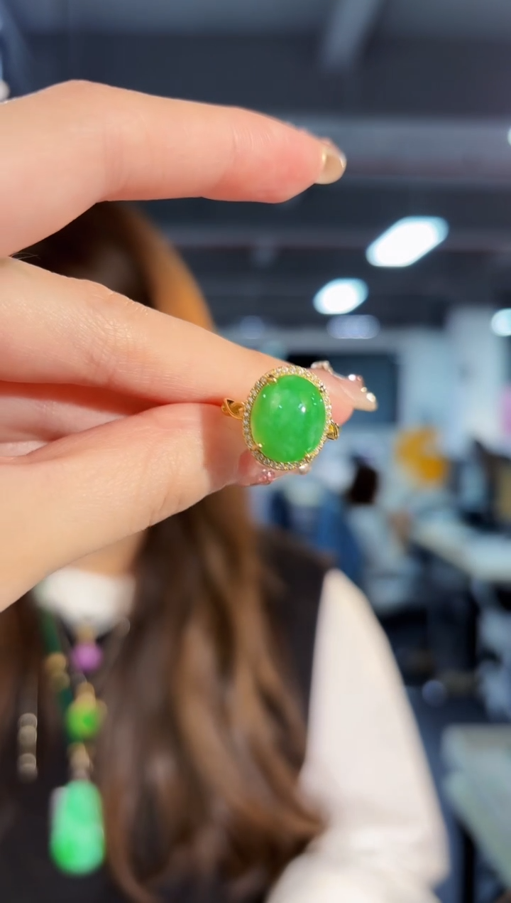 【闪购商品】翡翠戒指未镶嵌缅料A货/支持复检/一件