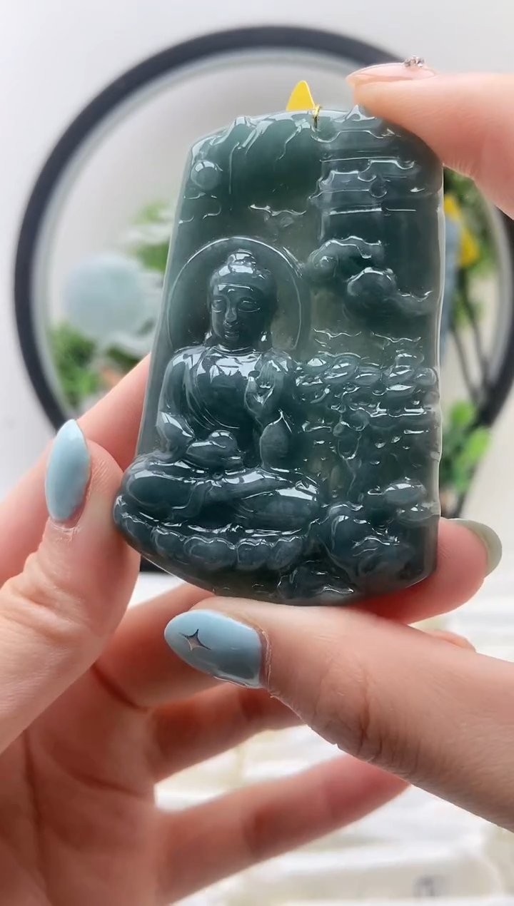颈饰未镶嵌翡翠阿弥陀佛