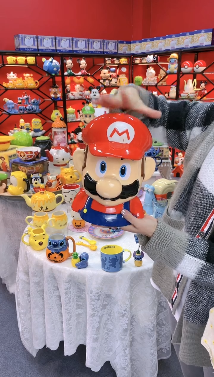 【闪购商品】.@@马里奥饼干罐陶瓷