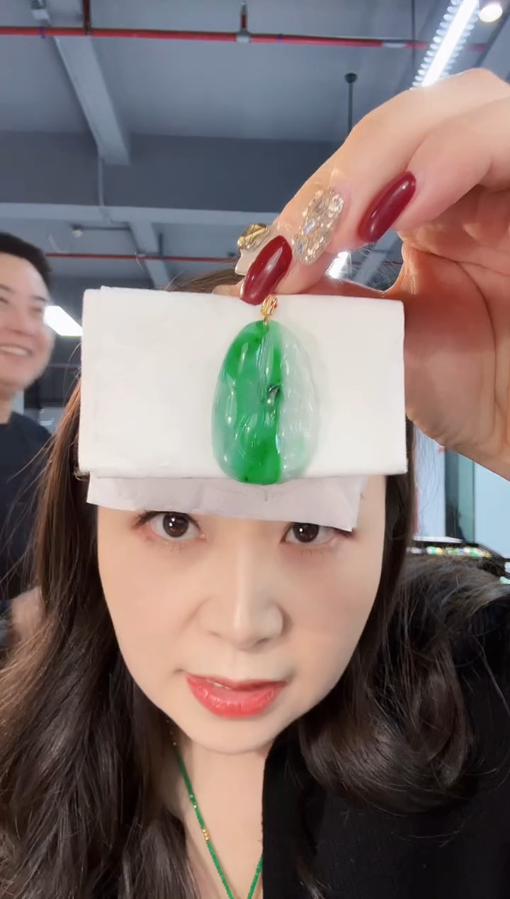 【闪购商品】翡翠颈饰18K金镶嵌缅料A货/支持复检/一件