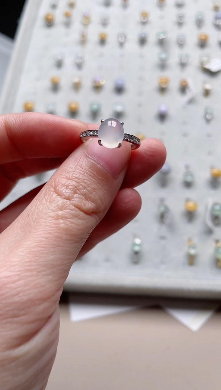 【闪购商品】翡翠戒指银S925镶嵌1000000038