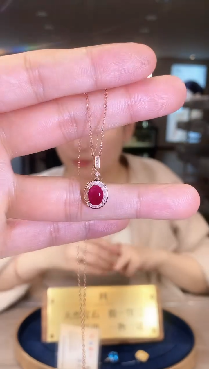 【闪购商品】红宝石项链银S925镶嵌09