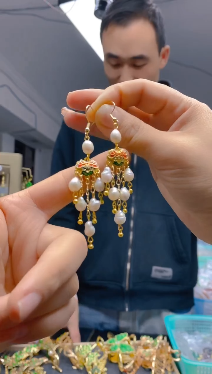 【闪购商品】淡水珍珠耳饰合金0226珍珠饰品