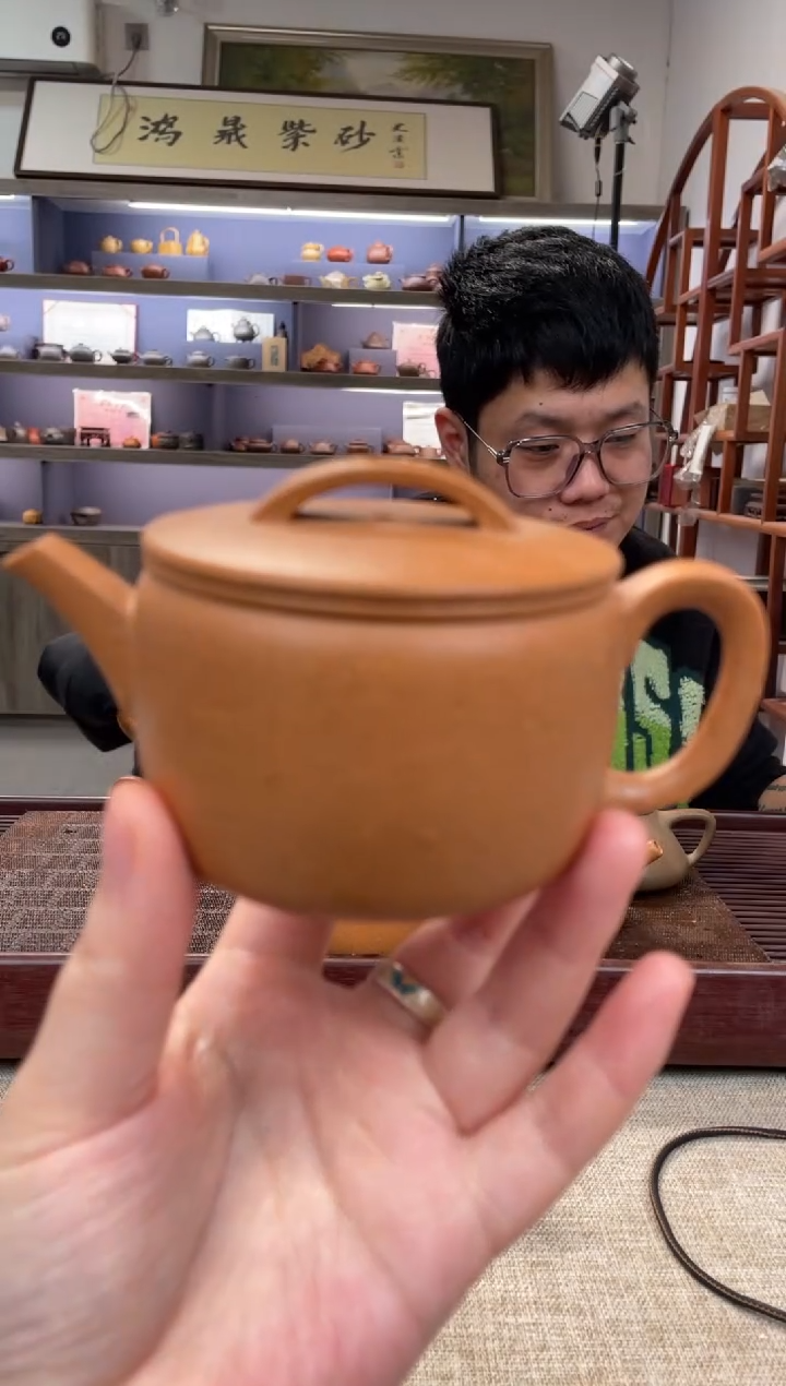 【闪购商品】紫砂茶壶老降坡  折嘴汉瓦 