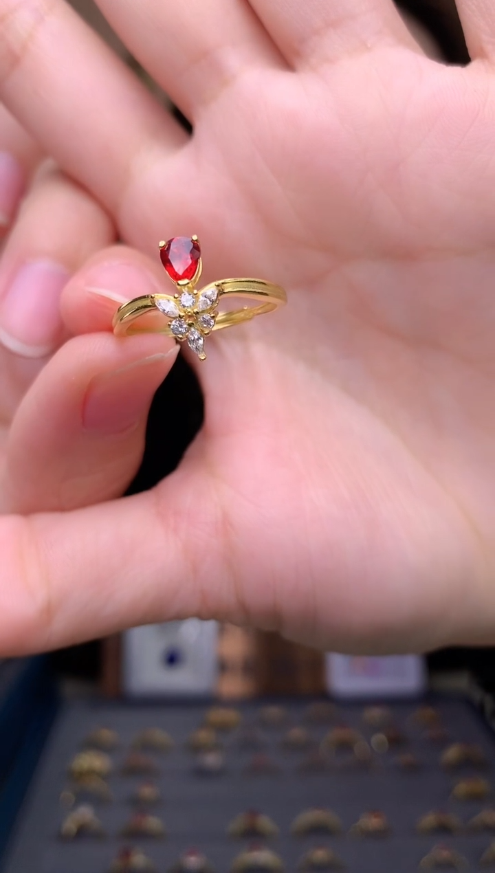 【闪购商品】蓝宝石戒指银S925镶嵌戒指