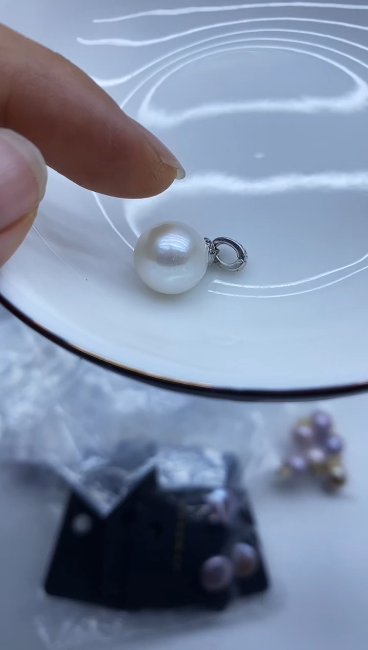 吊坠(不含链)银S925镶嵌淡水珍珠多样性发其一