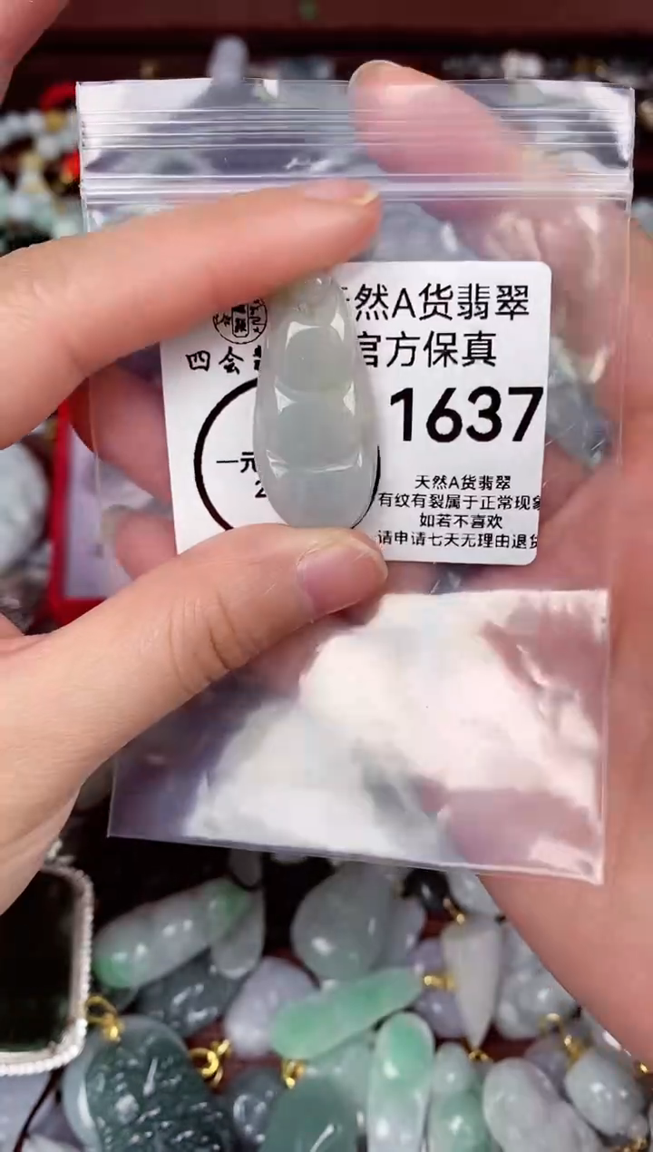 【闪购商品】翡翠颈饰未镶嵌天然A货翡翠1637