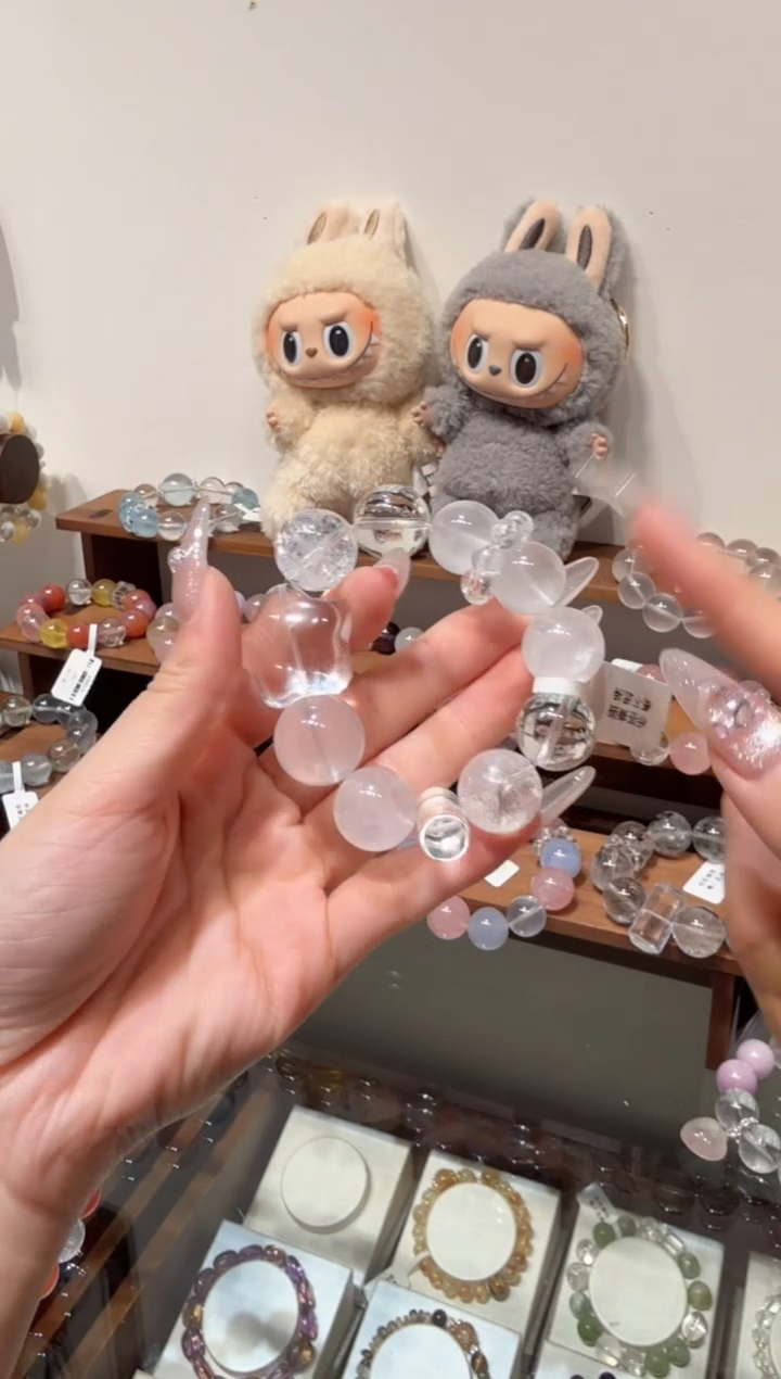 水晶手串未镶嵌拍2单发一串 拍1单发单珠 多样性发货