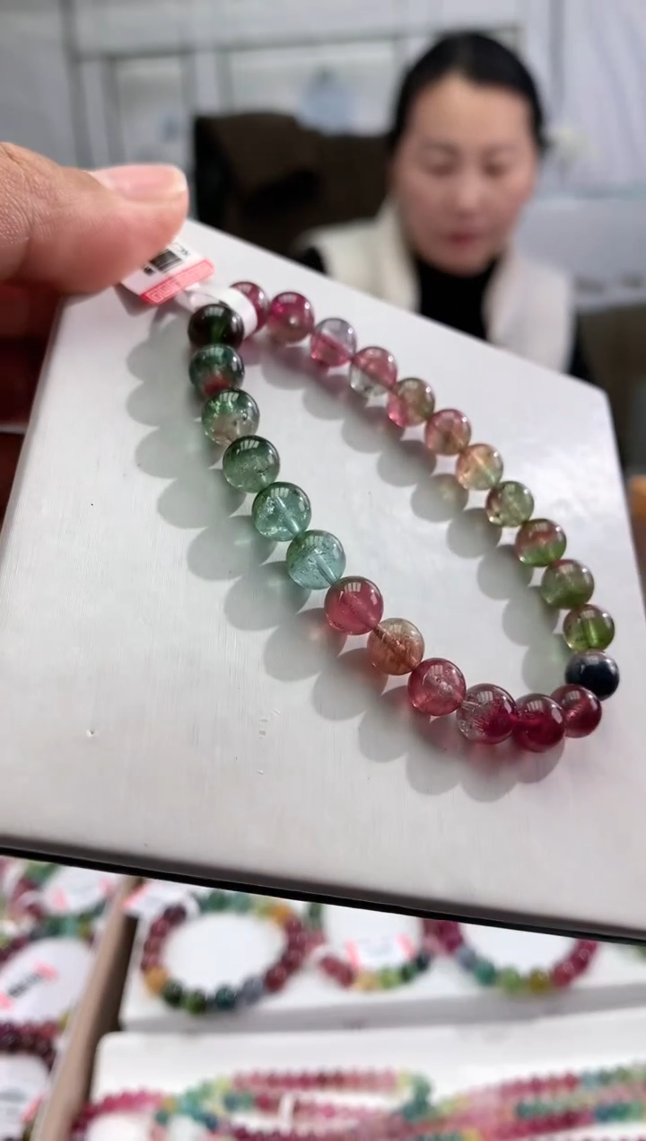 【闪购商品】碧玺手串未镶嵌多样性发一条