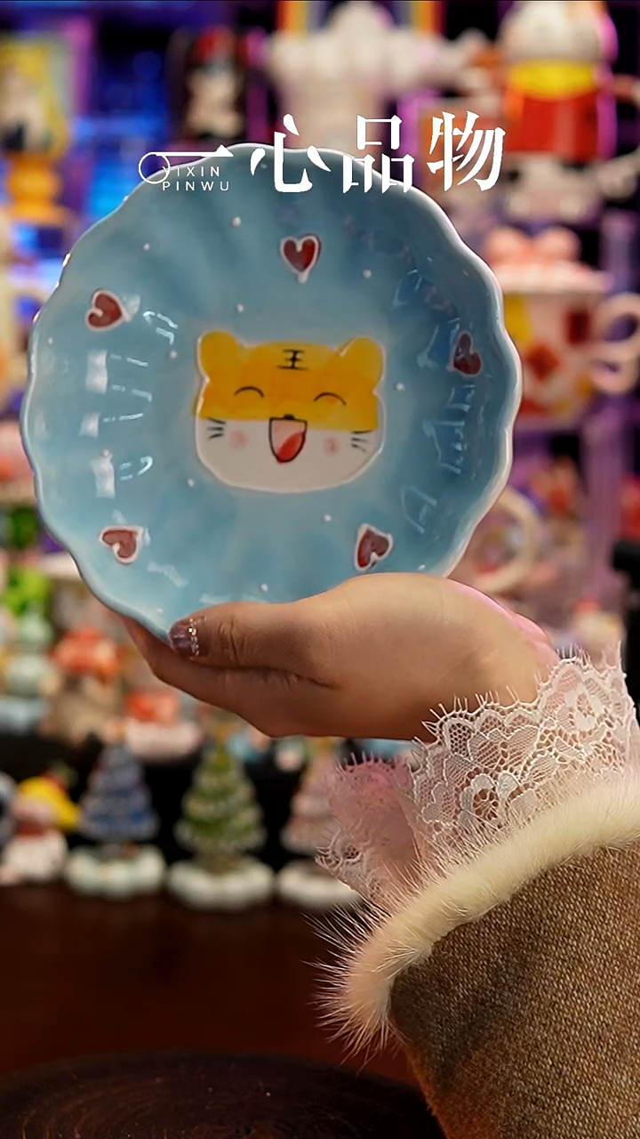 杯子瓷Y338景德镇手工手绘杯子摆件