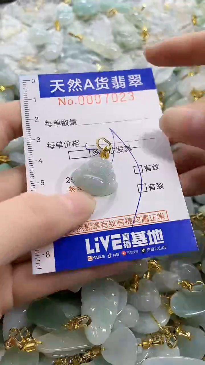 颈饰未镶嵌翡翠天然A货翡翠