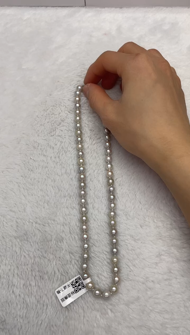 【闪购商品】海水珍珠颈饰未镶嵌AK真多麻7-7.5mm（多样性发一）