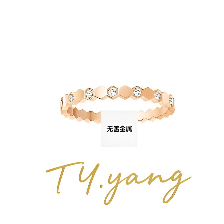 合金戒指 蜂巢戒指排戒饰品简约K金气质轻奢时尚百搭窄版初恋小众