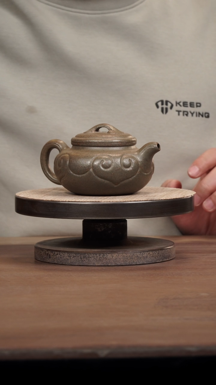 茶壶紫砂柴烧仿古如意