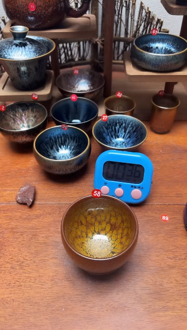 茶盏平*58号建盏工匠茶器