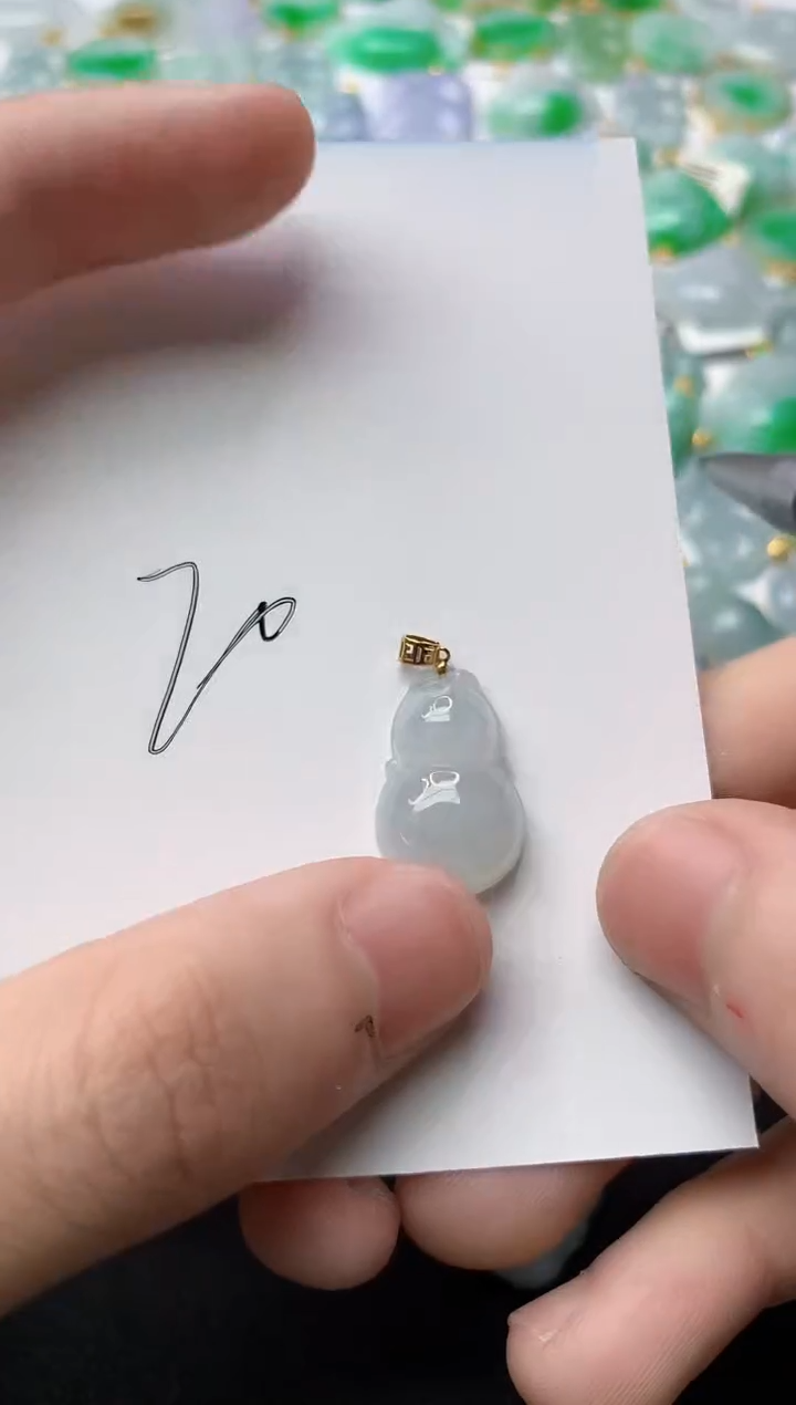 【闪购商品】翡翠颈饰18K金镶嵌63.........