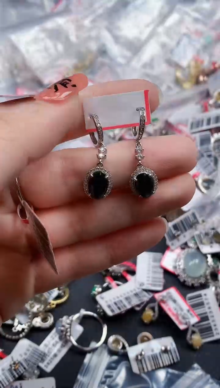 银S925镶嵌戒指翡翠天然A货缅甸翡翠