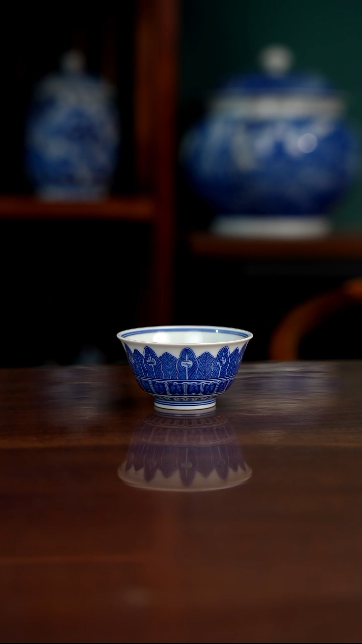 晓月柴窑 芭蕉叶杯