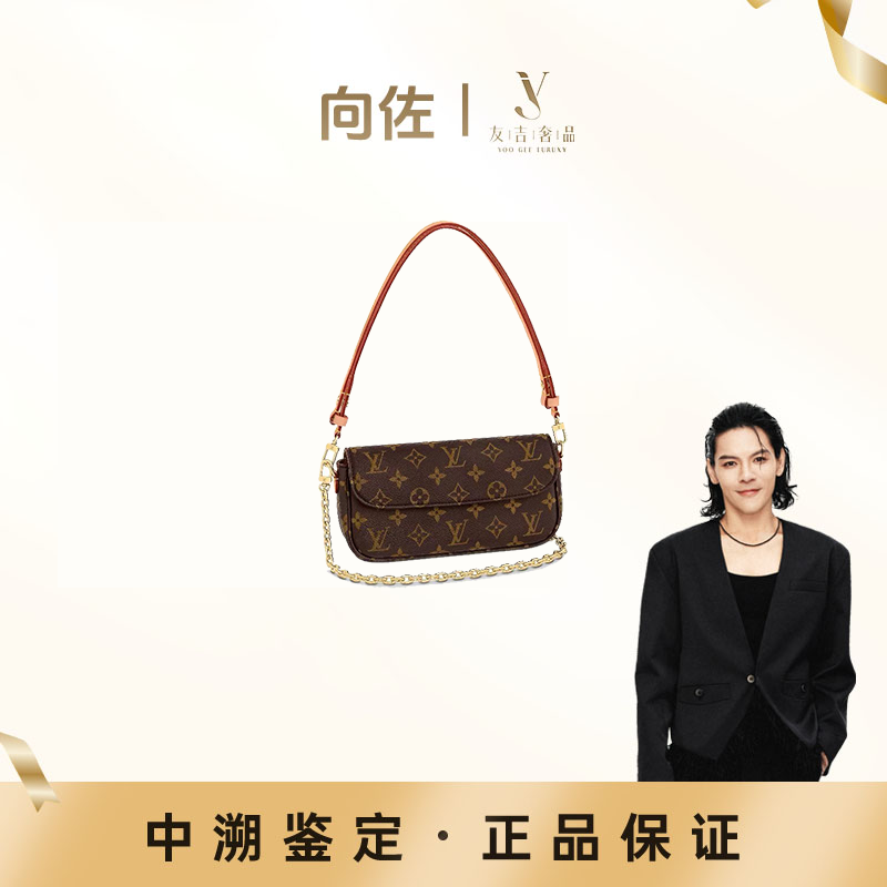 未使用 LouisVuitton/路易威登 【盒】老花IVY单肩斜挎麻将包
