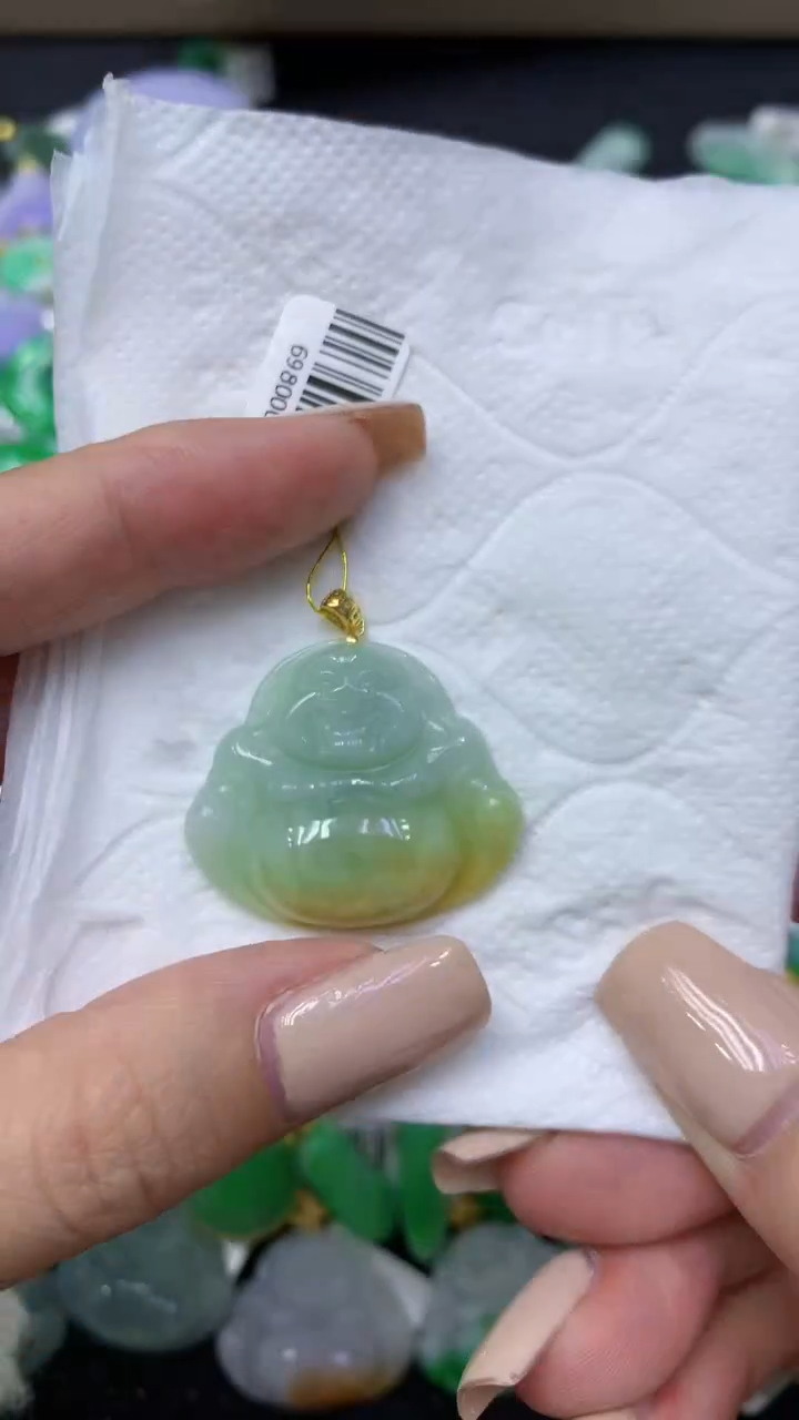 颈饰未镶嵌翡翠天然缅甸翡翠A货