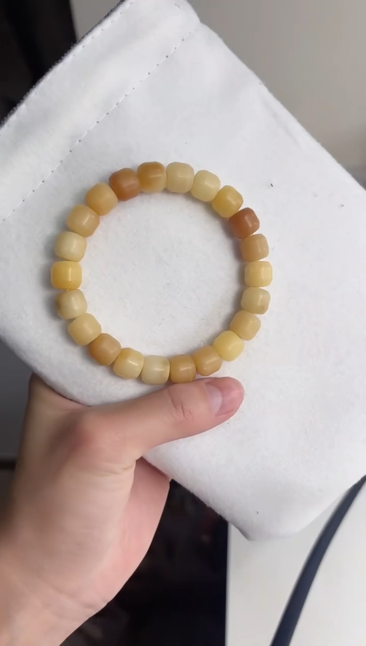 手串菩提根/象牙果h100干磨汉堡冰花麻子10mm手串