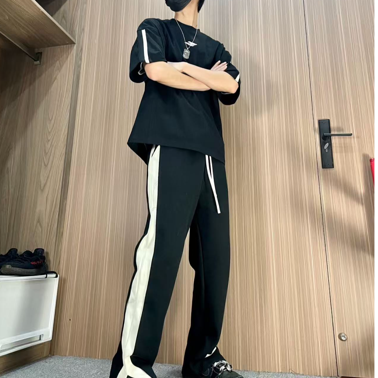 定制球鞋】美式Nk 黑灰 球鞋 低帮板鞋