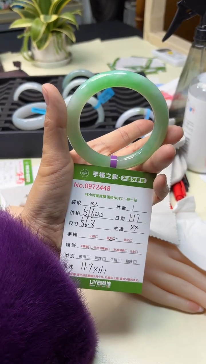 【闪购商品】翡翠手镯未镶嵌多人