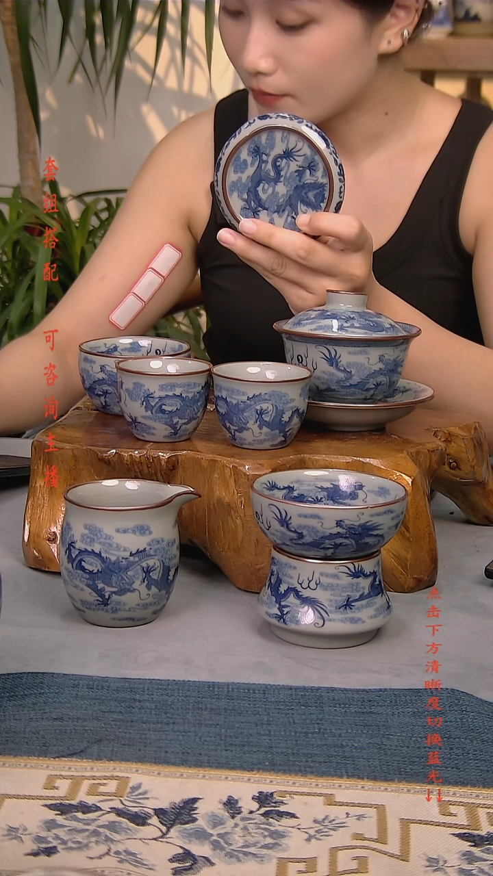 简装家用款7件套 老陶泥开片纹陶瓷茶具