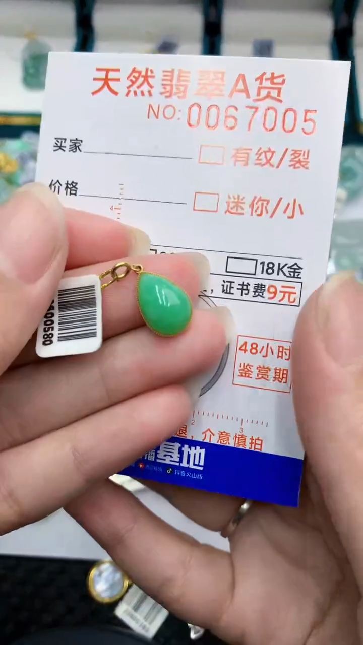【闪购商品】翡翠颈饰18K金镶嵌            8