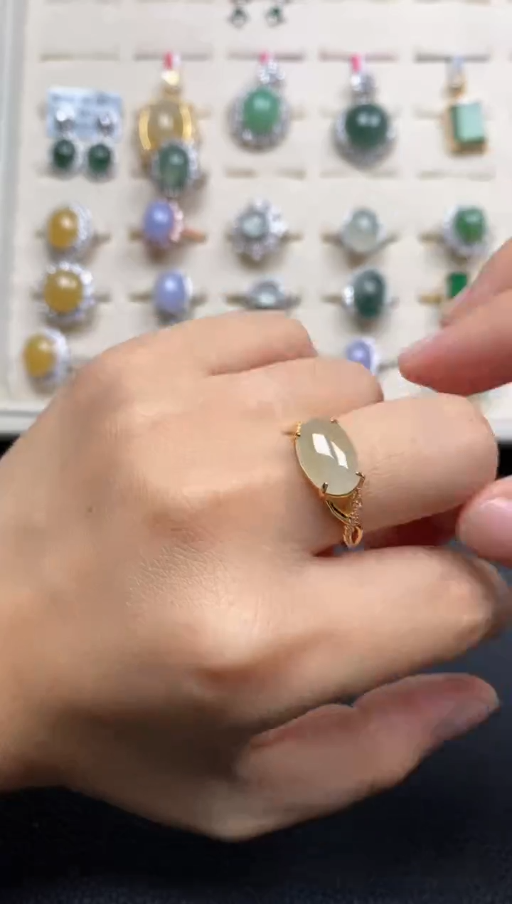 【闪购商品】翡翠戒指银S925镶嵌111111