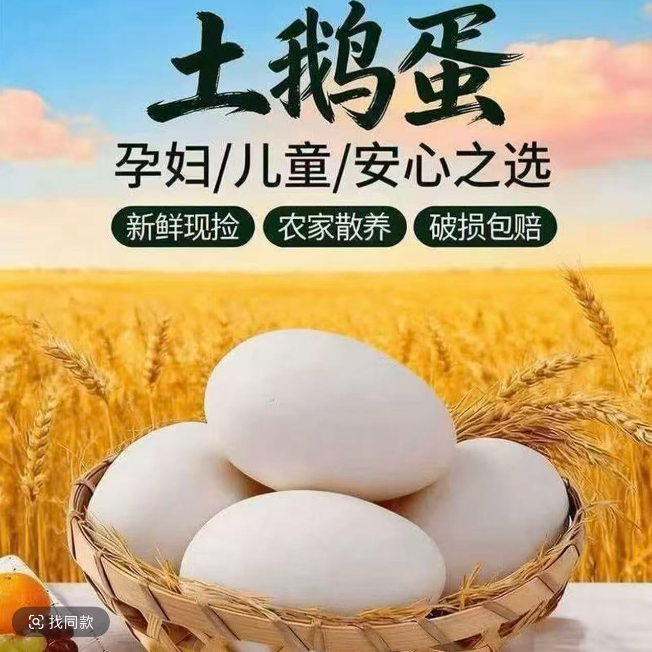新鲜农家散养土鹅蛋现捡现发适合孕妇宝宝商品图