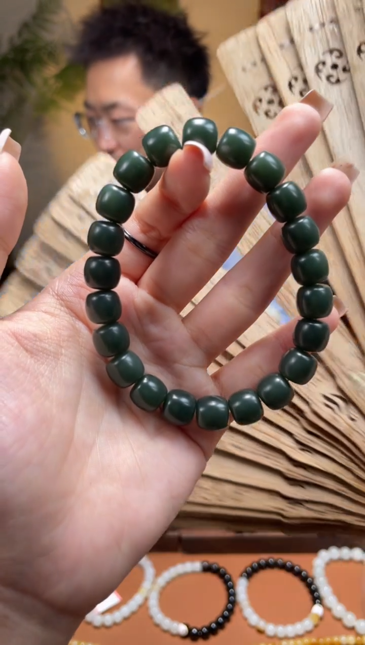 未镶嵌手串和田玉沙10
