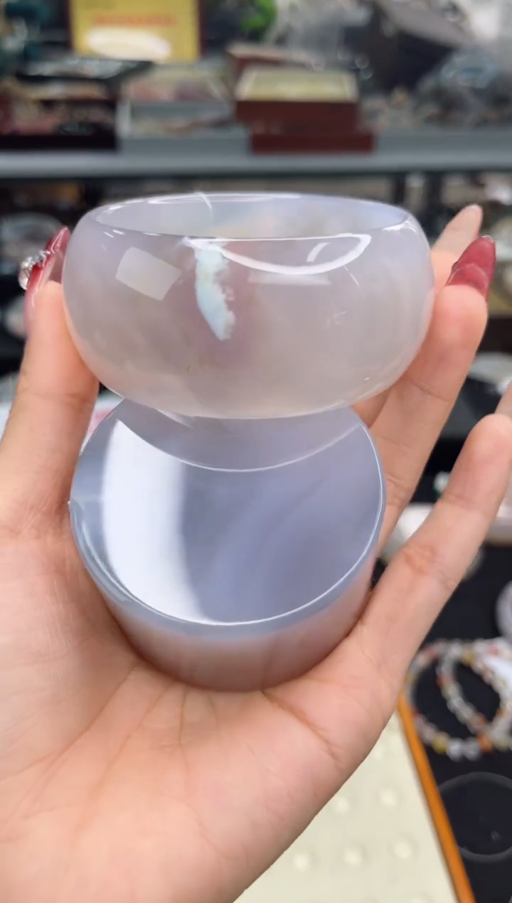 【闪购商品】石英质玉手镯未镶嵌59圈口（赠品镯心）3931285