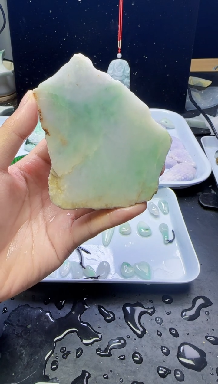 颈饰未镶嵌翡翠012天然A货翡翠