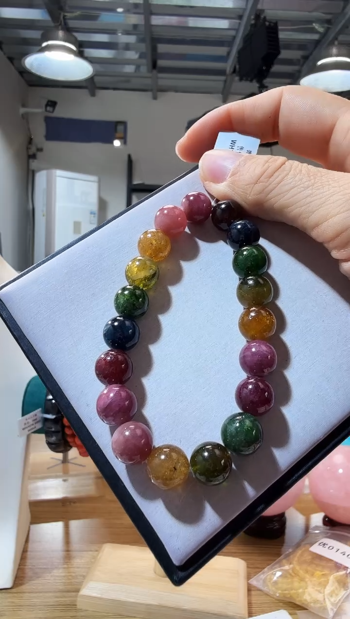 未镶嵌手链碧玺优0401 约10mm