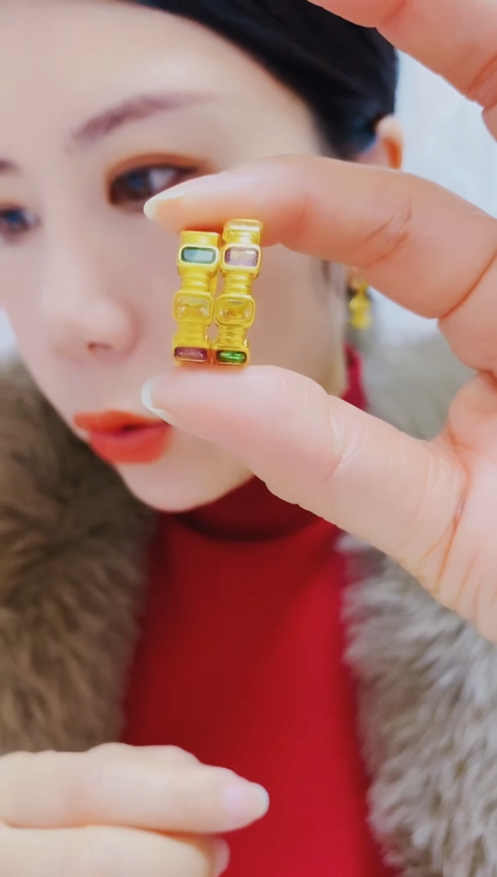 合金无006开口彩色戒指