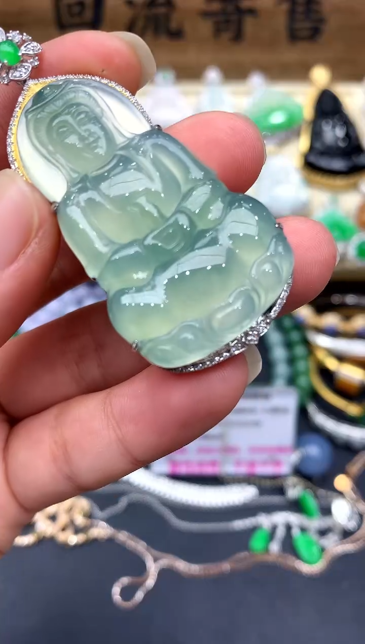 【闪购商品】翡翠颈饰18K金镶嵌332-中国好珍宝