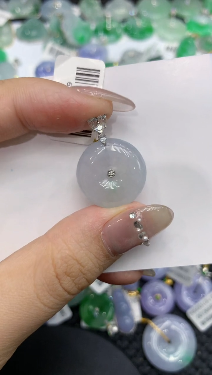 【闪购商品】翡翠颈饰18K金镶嵌222222222