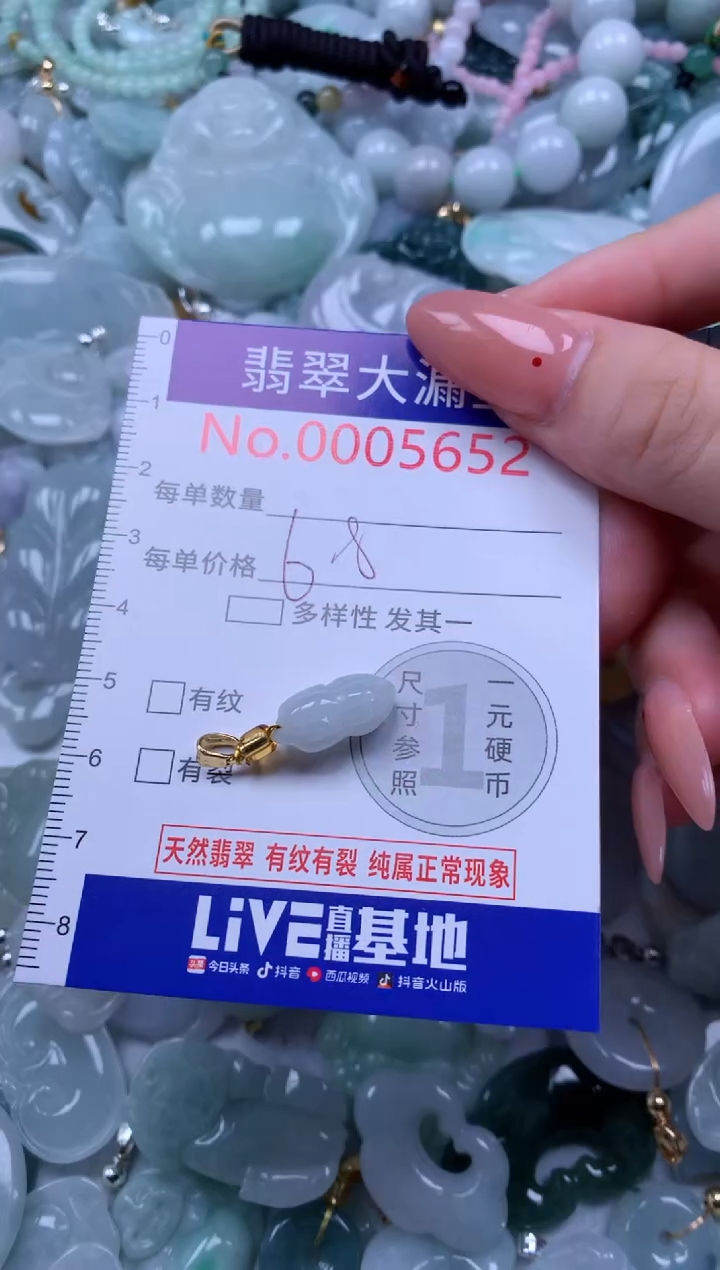 翡翠未镶嵌吊坠(不含链)5652