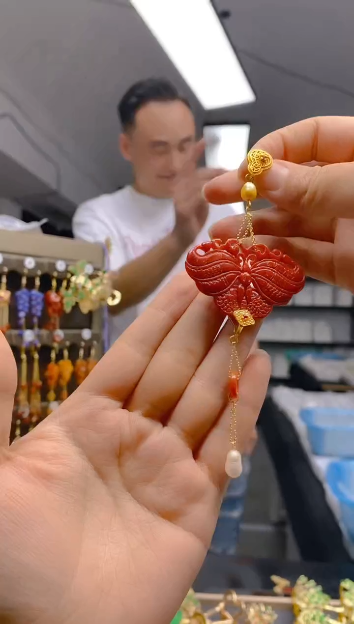 【闪购商品】翡翠耳饰合金0422翡翠压襟