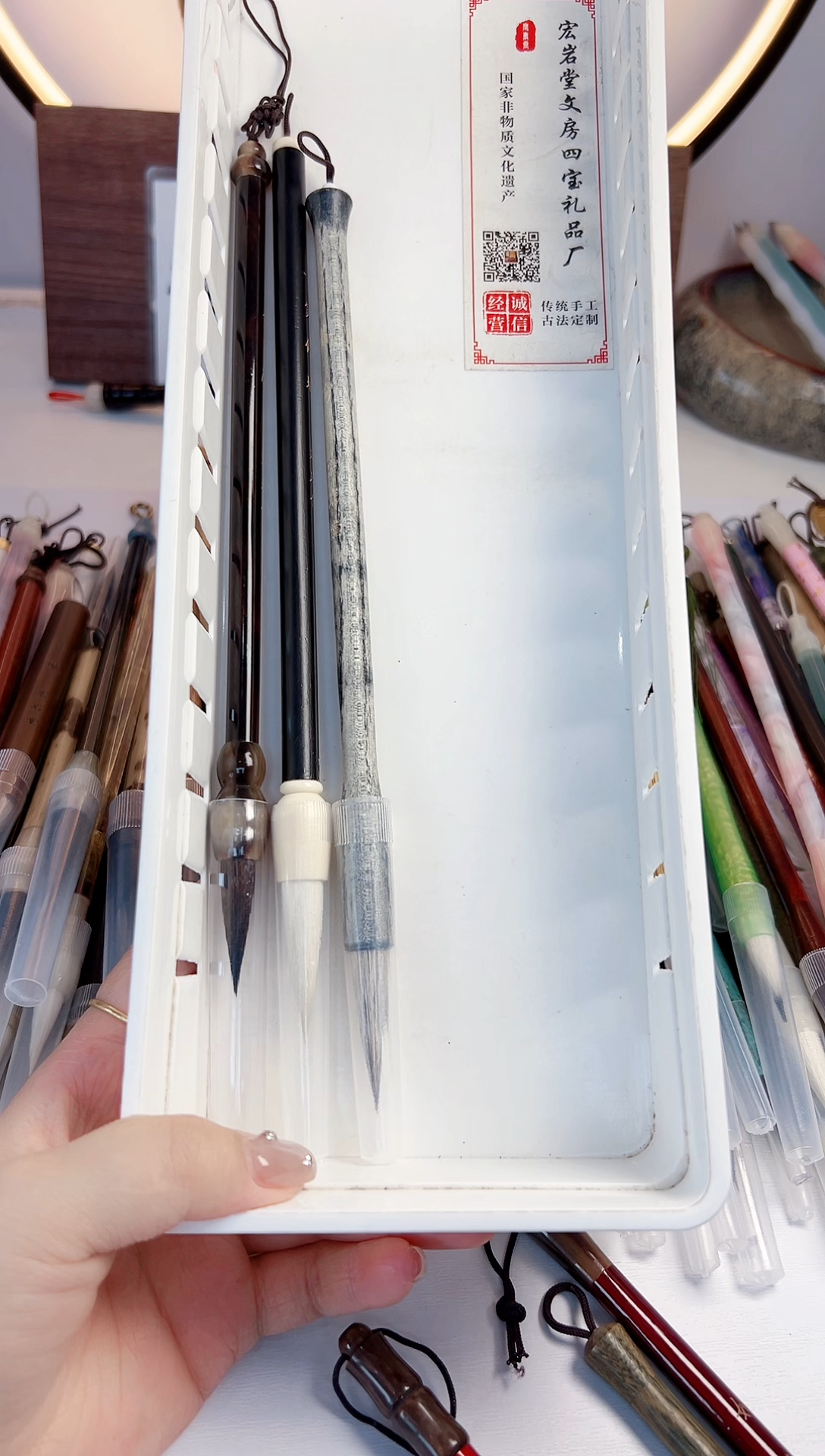 A298号微瑕3支 清水试笔 沾墨不退