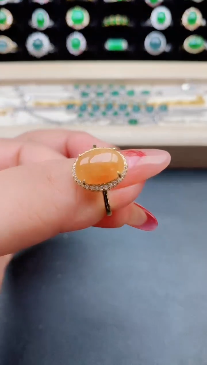 【闪购商品】翡翠戒指银S925镶嵌8508505