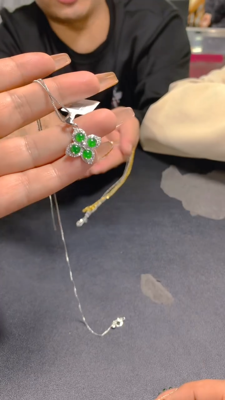 【闪购商品】翡翠吊坠(赠链)未镶嵌0044703666多样性发一