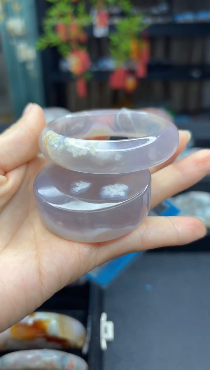 【闪购商品】石英质玉手镯未镶嵌2338（51圈赠送镯心）