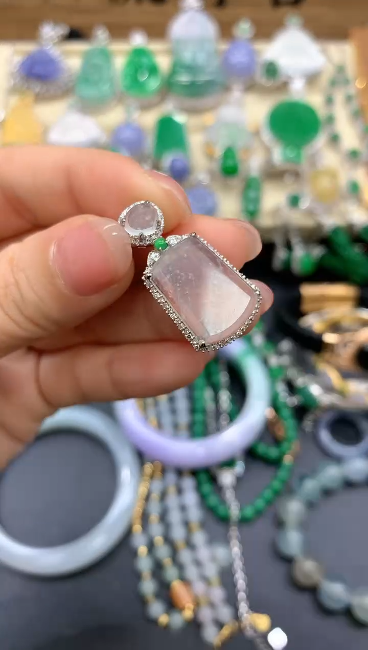 【闪购商品】翡翠颈饰18K金镶嵌386-中国好珍宝